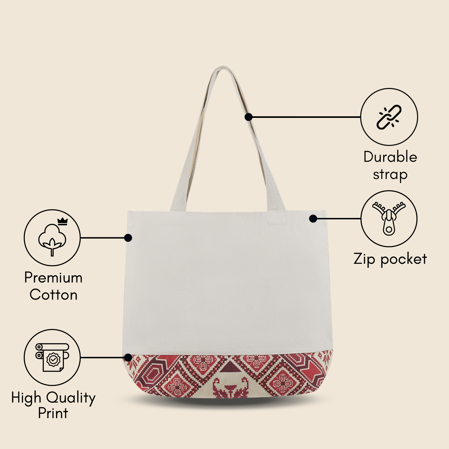 Tatreez Tote Bag