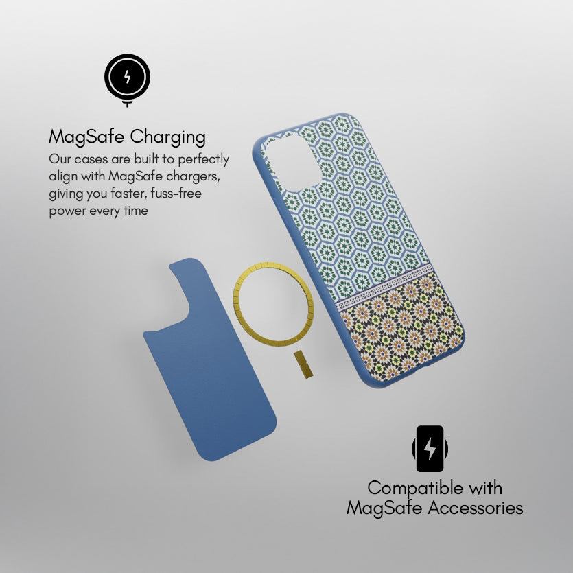 Zellij Moroccan Tiles MagSafe iPhone Case