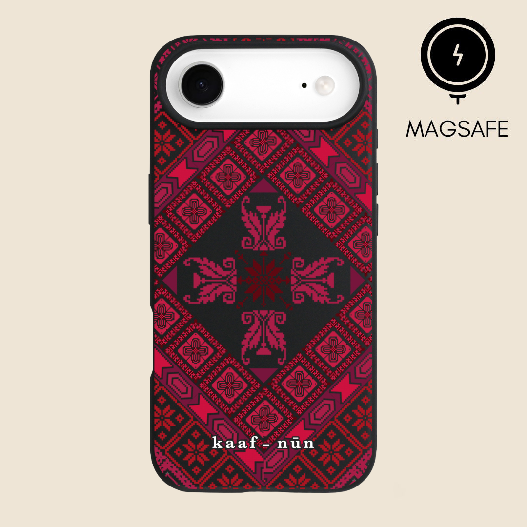 Black Tatreez Threads Magsafe iPhone Case