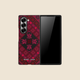 Black Tatreez Threads Samsung Z Fold Case