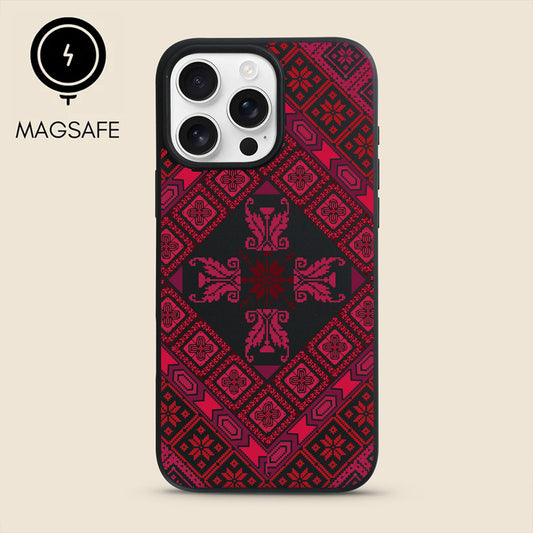 Black Tatreez Threads Magsafe iPhone Case