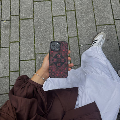 Black Tatreez Threads iPhone Case