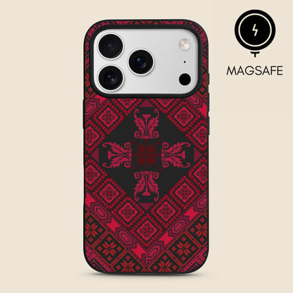 Black Tatreez Threads MagSafe iPhone Case
