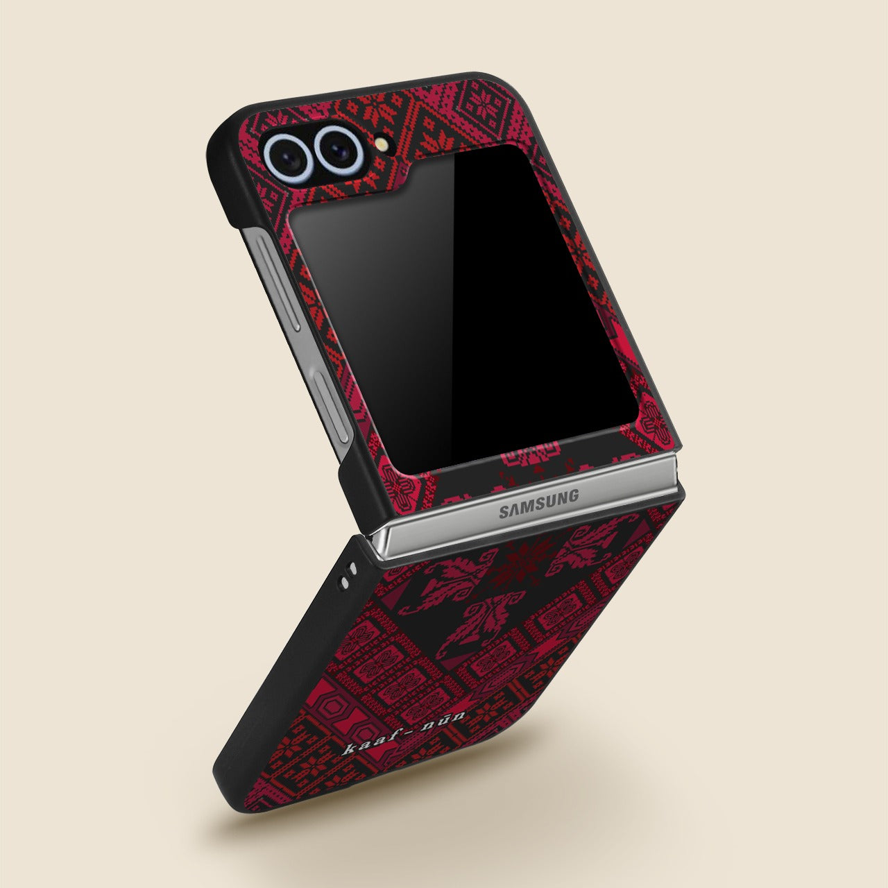 Black Tatreez Threads Samsung Phone Case