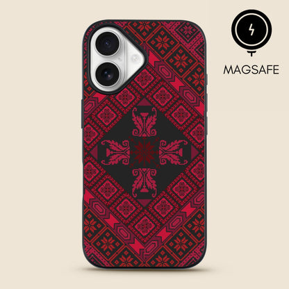 Black Tatreez Threads MagSafe iPhone Case