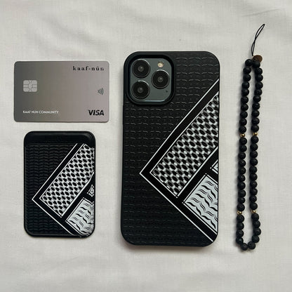 Keffiyeh MagSafe Card Holder Kaaf-Nun Keffiyeh MagSafe Card Holder Kaaf-Nun