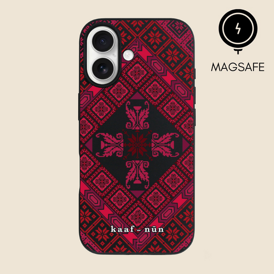 Black Tatreez Threads Magsafe iPhone Case