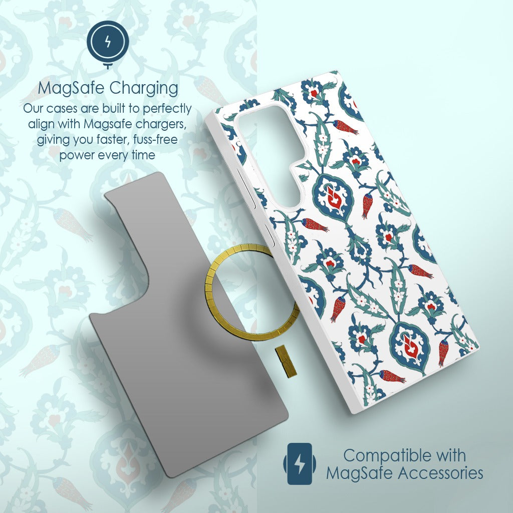 Ottoman Gardens Floral MagSafe Samsung Phone Case