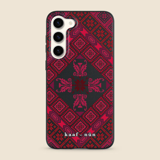 Black Tatreez Threads Samsung Phone Case