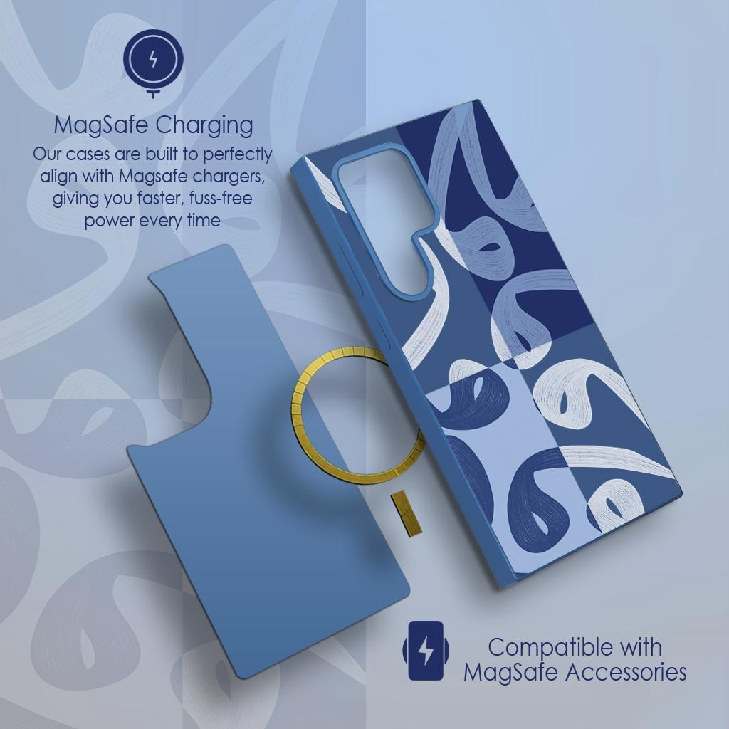 Wāw و Arabic Calligraphy MagSafe Samsung Phone Case