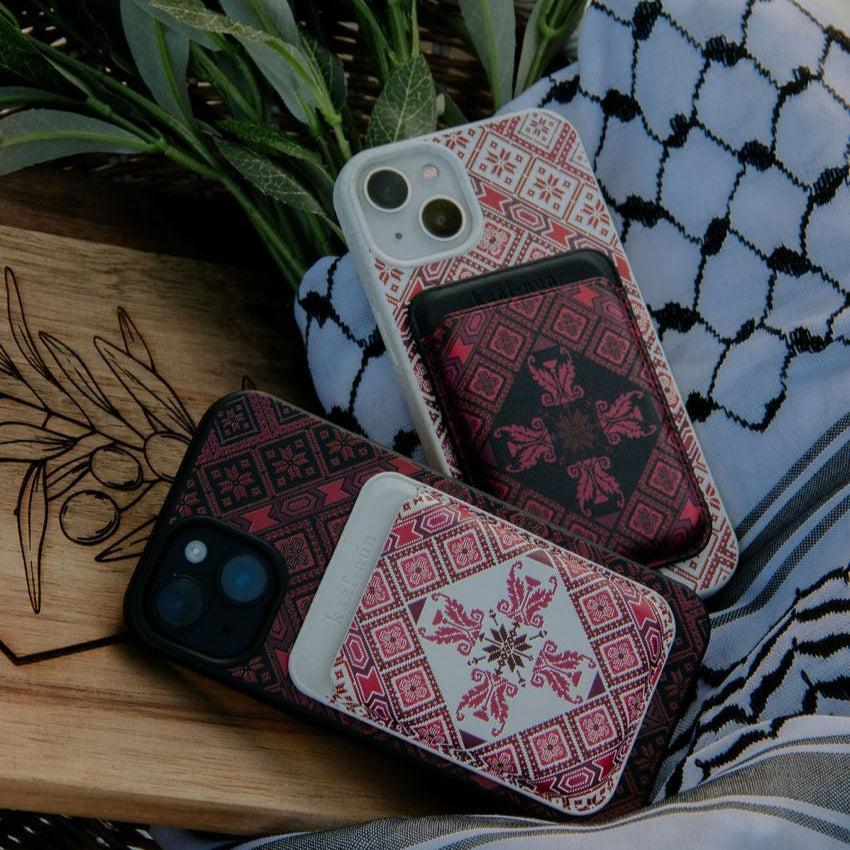 Black Tatreez Threads Magsafe Samsung Case