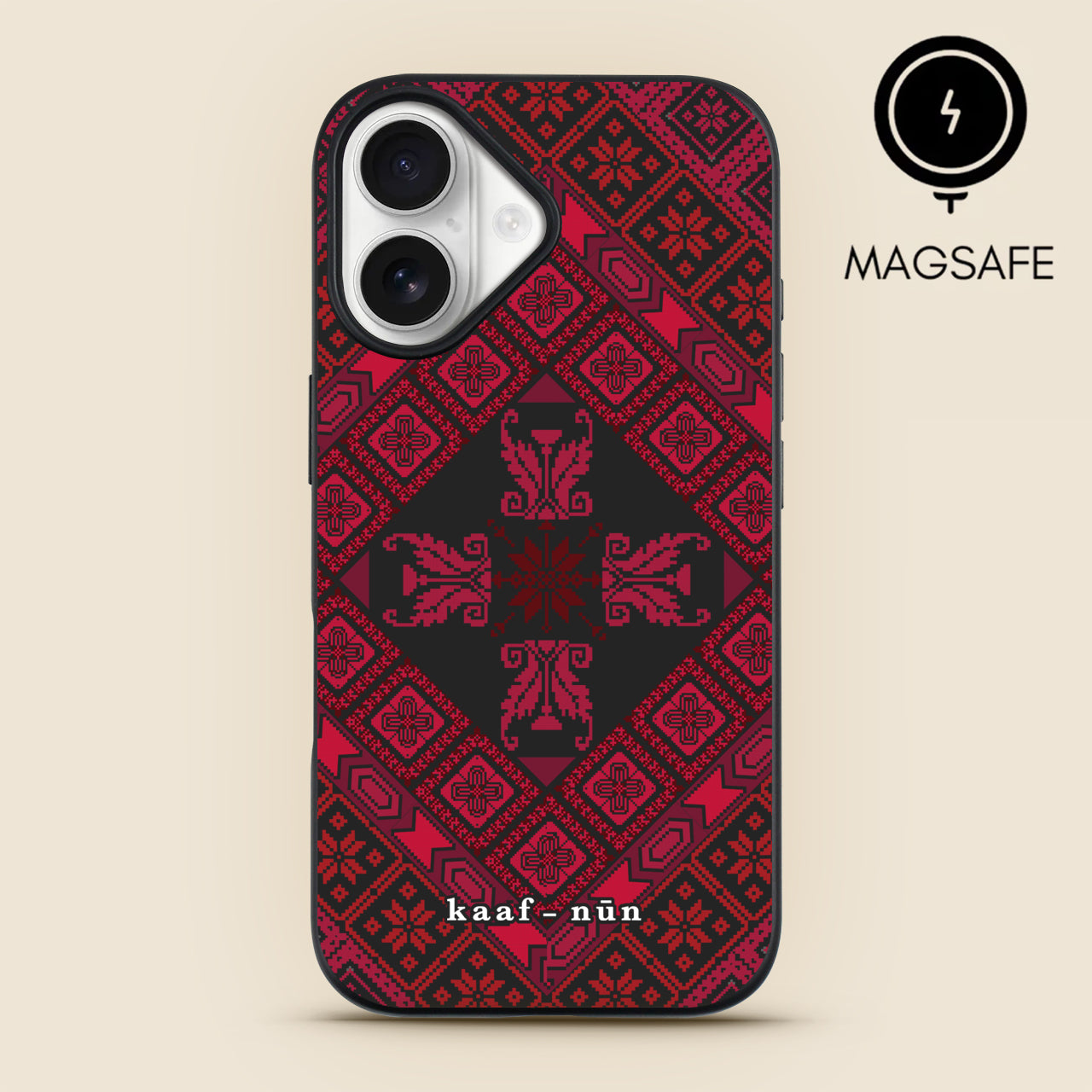 Black Tatreez Threads MagSafe iPhone Case