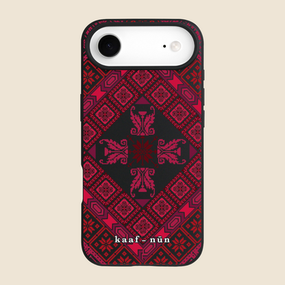 Black Tatreez Threads iPhone Case