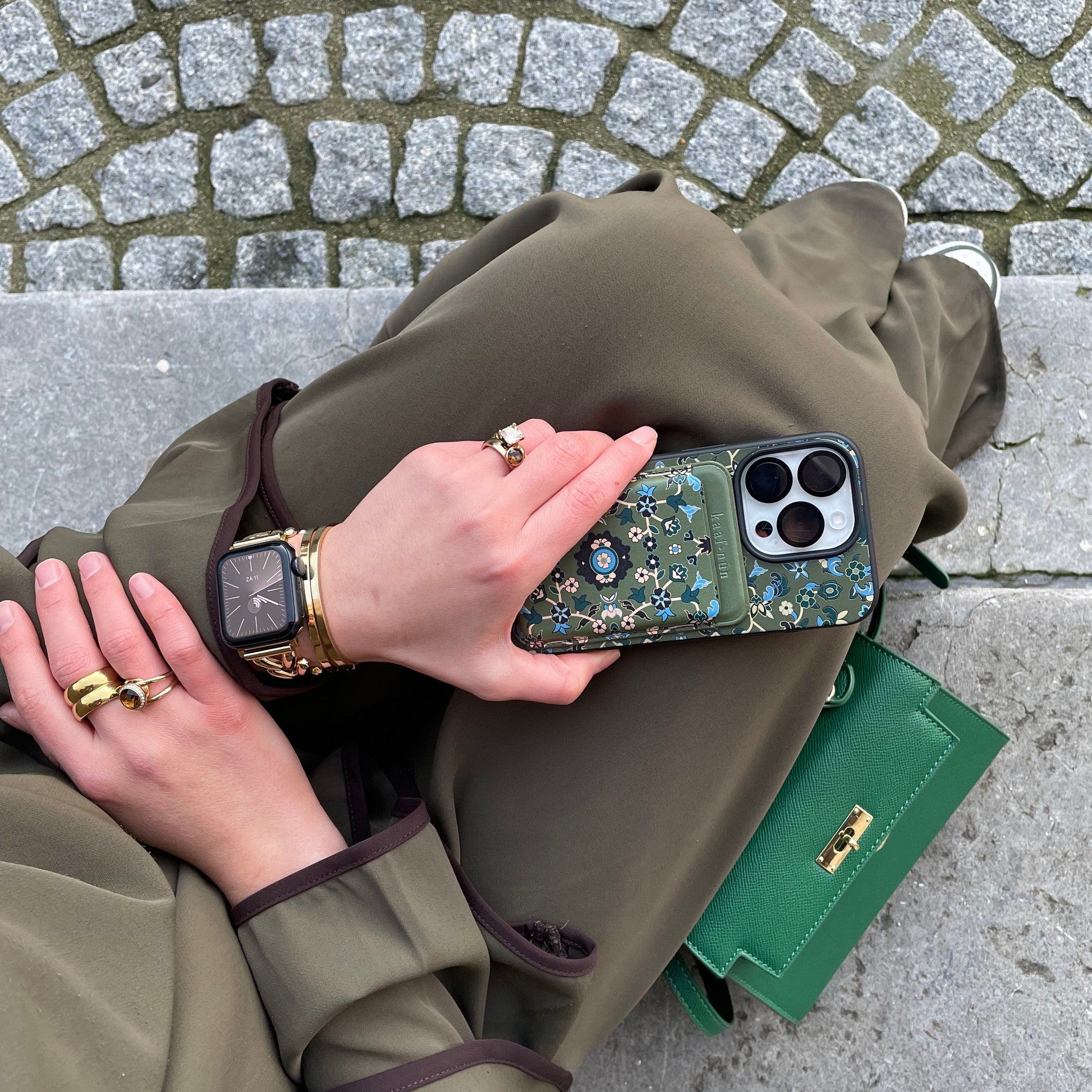 Rawdah MagSafe Card Holder – Kaaf-Nun - Main Image