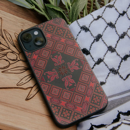 Black Tatreez Threads Magsafe iPhone Case